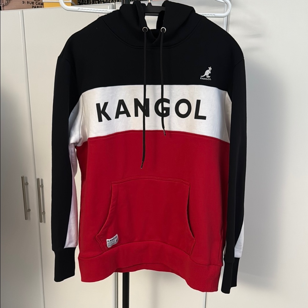 Kangol Men's Red and Black Hoodie